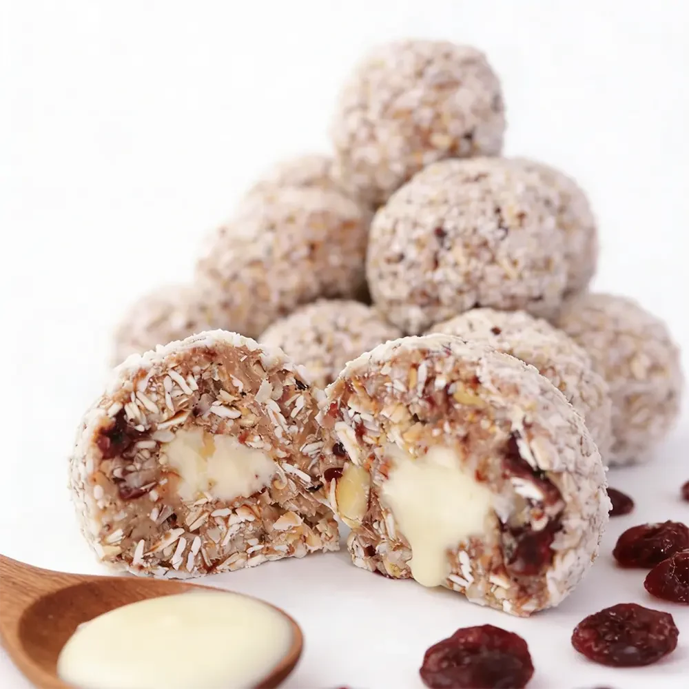 Munja Bakehouse - Wholesale Bakery - White Chocolate & Cranberry Protein Balls